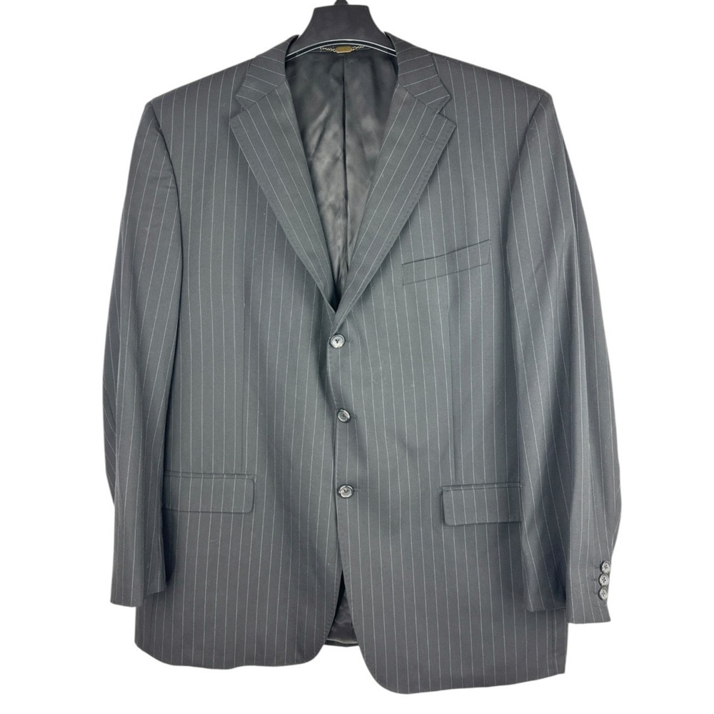 Sorrani Sartoriale x Loro Piana Zelander Merino Wool Pinstripe Blazer 58 L US 48 - Picture 4 of 16